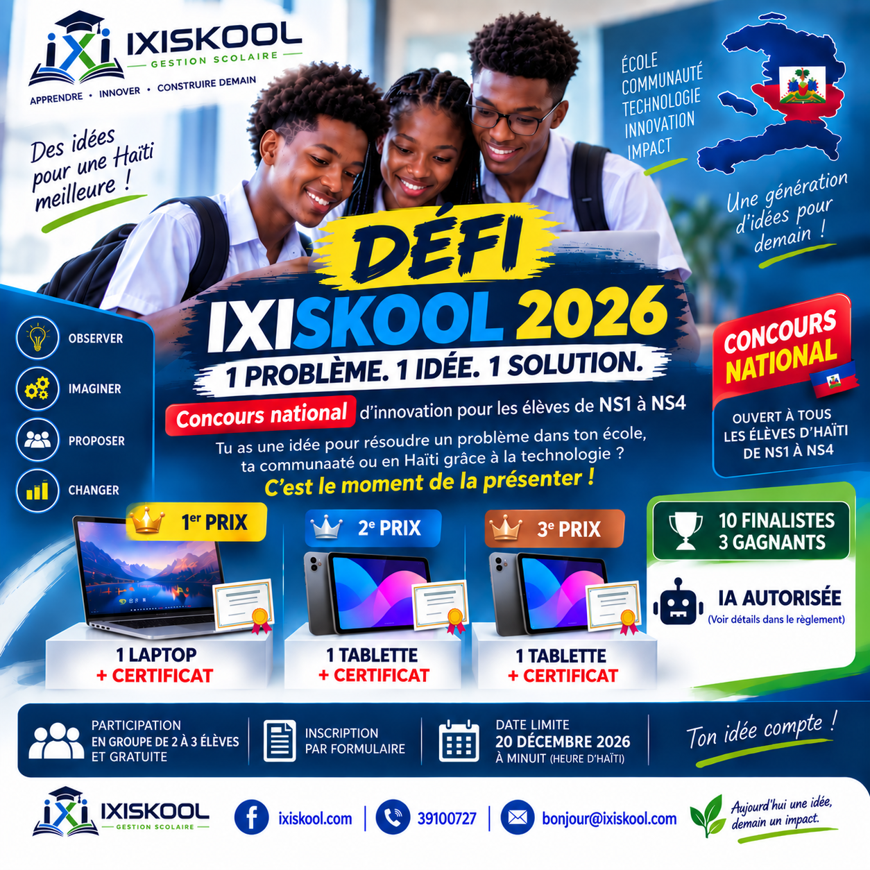 Flyer Défi IXISKOOL 2026